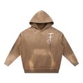FlowCraft Washed Frayed Hoodie