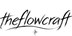 Black 'theflowcraft' logo on a white background