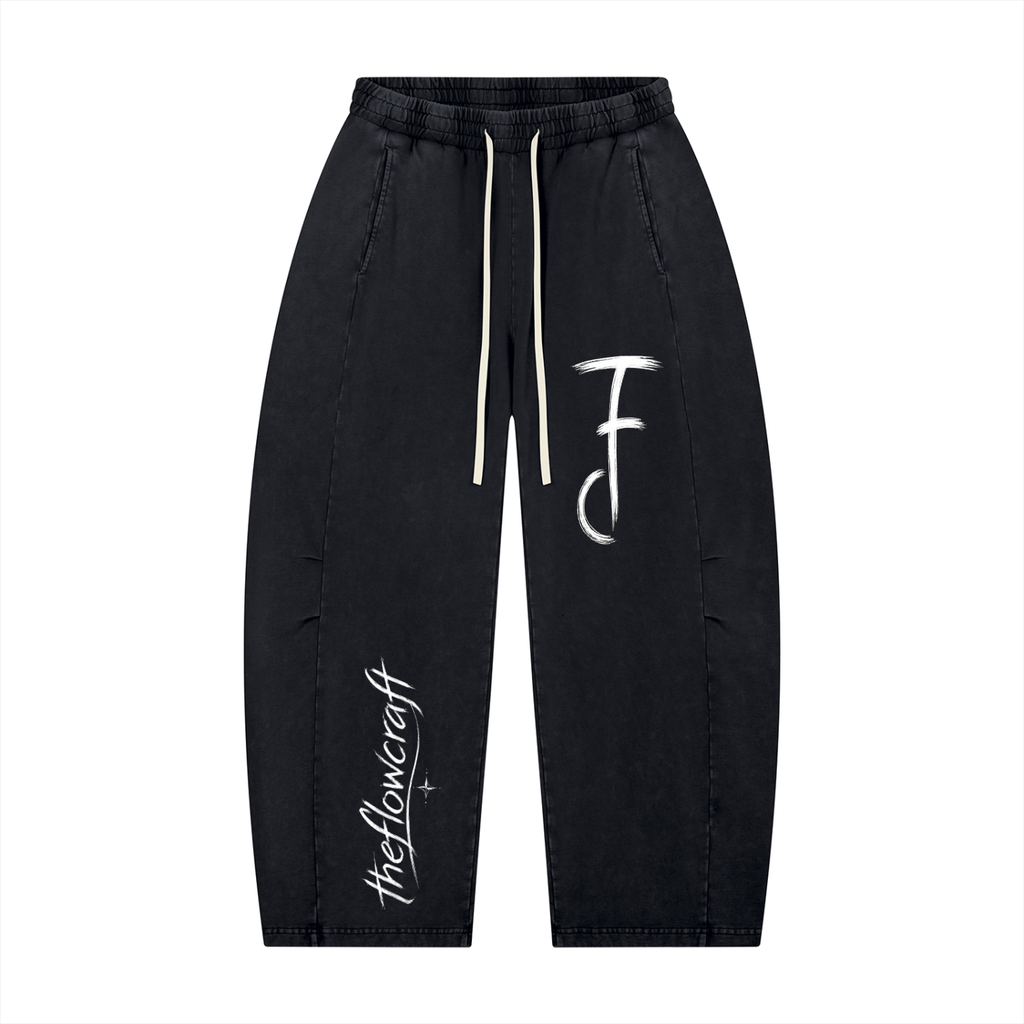 TheFlowCraft Wash Barrel Leg Pants